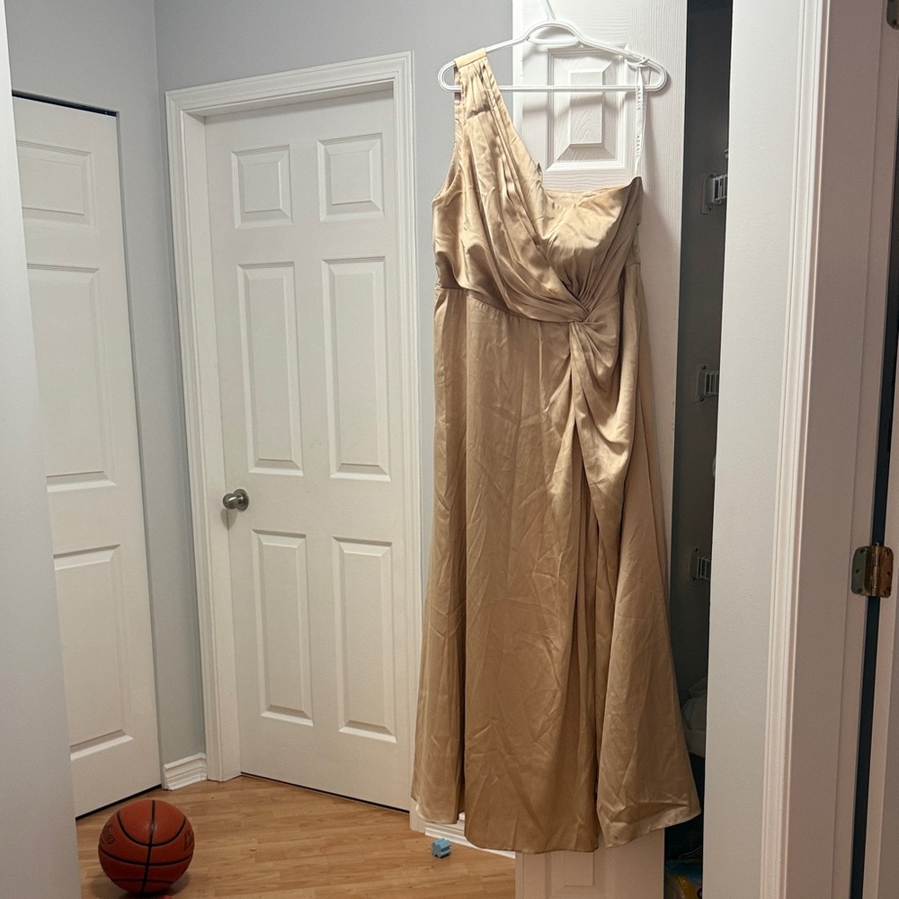 Azazie Champagne Gown